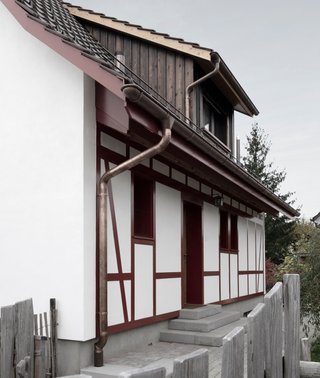 Arbeiterhaus Dürnten, Riegelbau - Massiv-Werk