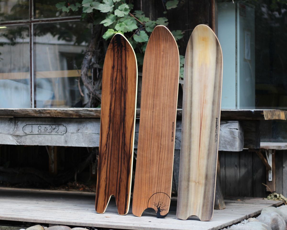 3 Snowboards – Formverleimung – Massiv-Werk